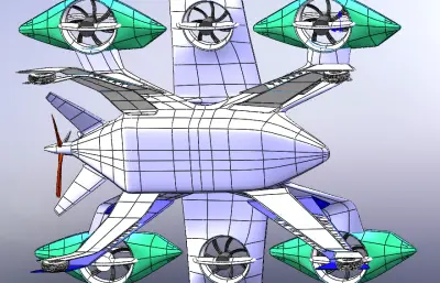 六旋翼涵道无人机