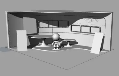 未来科技展示厅展示台,智能家居电子科技展览