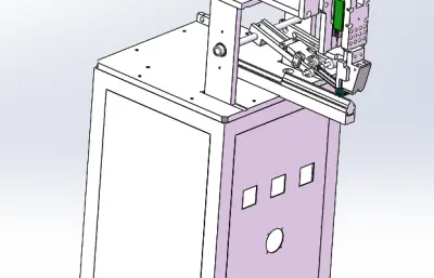 半自动单机头纸盒贴角机