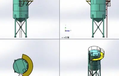 3.3×8.8m反应塔模型