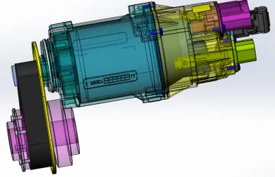 转子发电机三维模型设计