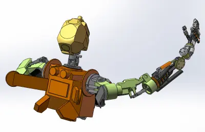 仿生机器人手臂模型