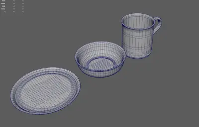 水杯 碗 盘子 餐具