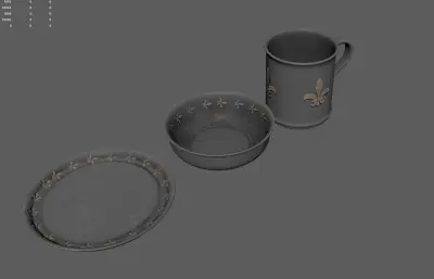 水杯 碗 盘子 餐具