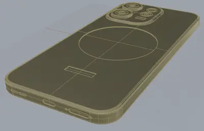 oppo Reno 15 Pro手机外观rhino模型