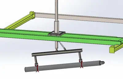 三轴龙门桁架机械手管材搬运