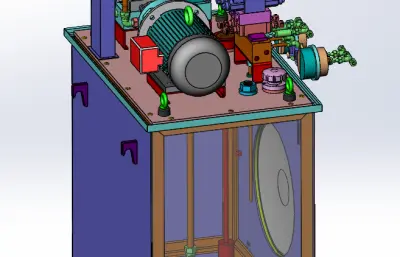 详细液压站模型