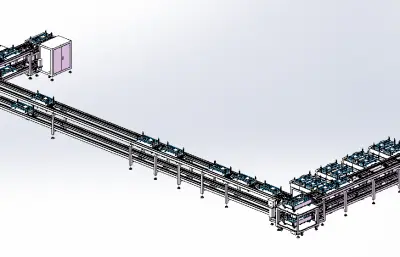 U型倍速链装配线