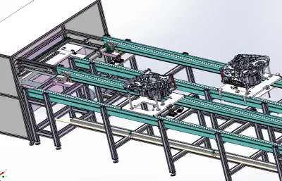 发动机支架流水线
