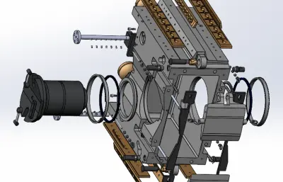 轧钢机轴承座爆炸图纸