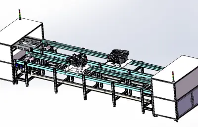 发动机支架流水线