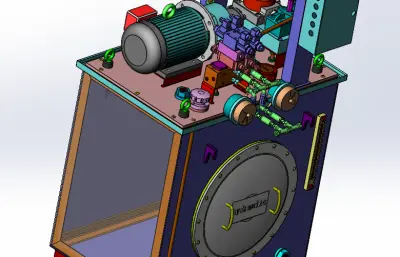 详细液压站模型