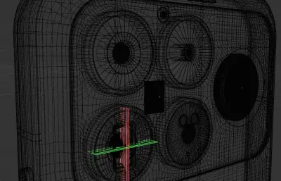 红米REDMI K90 Pro Max手机模型 C4D2024 KSP FBX