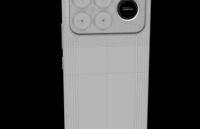 红米REDMI K90 Pro Max手机模型 C4D2024 KSP FBX