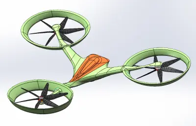 三旋翼无人机