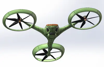 三旋翼无人机