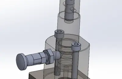 基于旋钮柱塞的快换治具机构