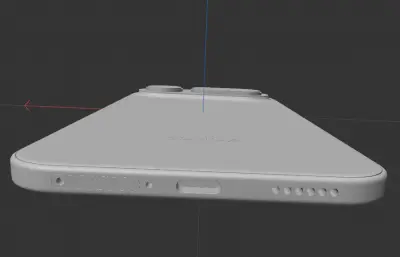 荣耀Magic8 Pro Air C4D手机模型,有FBX,KSP格式