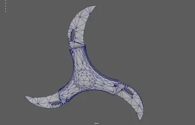 飞镖暗器,手里剑塌陷模型
