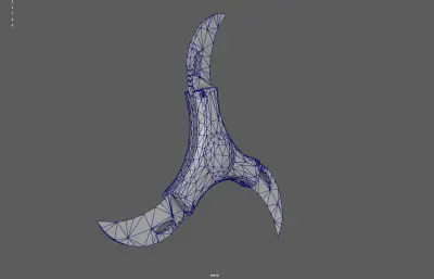 飞镖暗器,手里剑塌陷模型