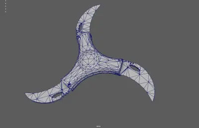 飞镖暗器,手里剑塌陷模型
