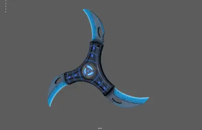 飞镖暗器,手里剑塌陷模型