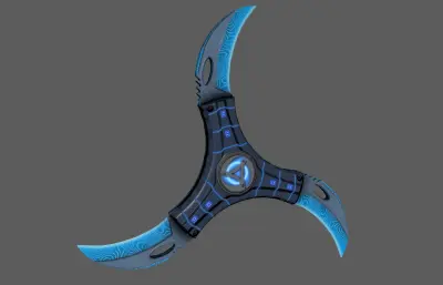 飞镖暗器,手里剑塌陷模型