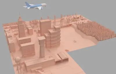 卡通城市 飞行城市