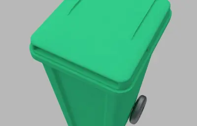 绿色垃圾桶