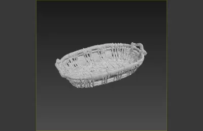 编织筐max塌陷模型