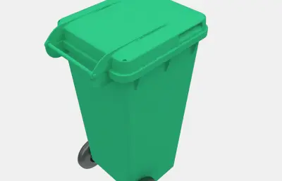 绿色垃圾桶