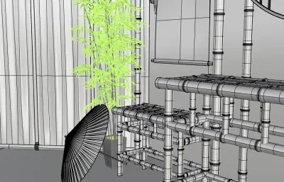 茶艺茶室,茶道,民俗风场景