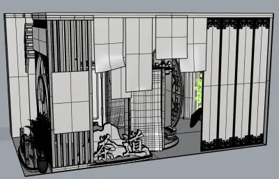 茶艺茶室,茶道,民俗风场景