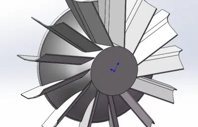 叶轮三维模型