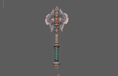 卡通双面斧 战斧