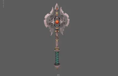 卡通双面斧 战斧