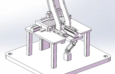 汽车零件折弯机构