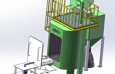 柱表面抛丸设备