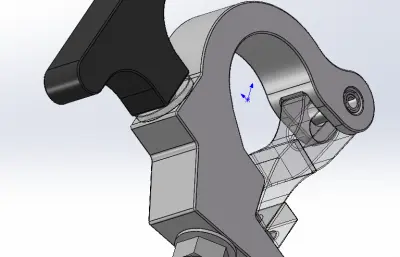 手拧式管夹模型