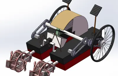 太阳能水车灌溉工具