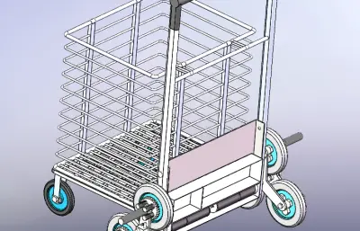 爬楼梯小车模型