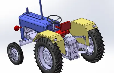 拖拉机车头模型