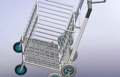 爬楼梯小车模型