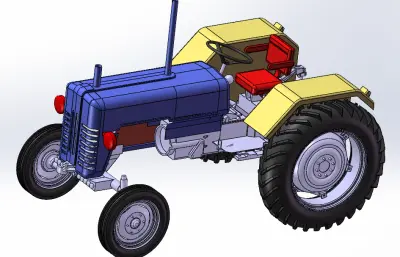 拖拉机车头模型