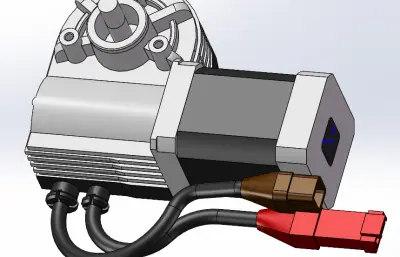 带编码器的蜗轮蜗杆减速电机Q11