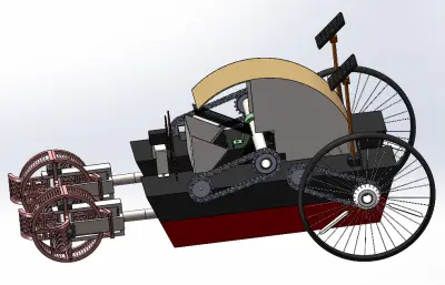 太阳能水车灌溉工具