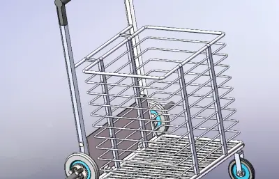 爬楼梯小车模型