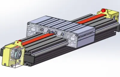 传动带驱动的直线运动单元