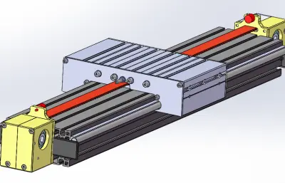 传动带驱动的直线运动单元