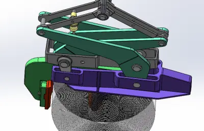 重型卷材钳子模型